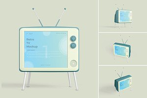 Retro TV Mockup