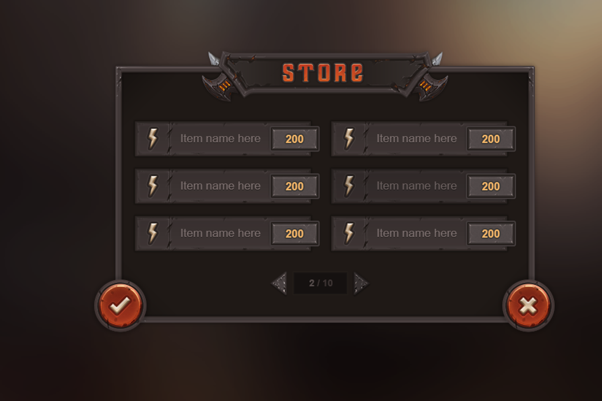 Warforge Mobile UI, a Templates & Theme by EvilSystem (Photo 9 of 13)