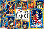 Christmas Tarot Cards PNG, a Decorative Illustration by Markicha Art (Thumbnail 1 of 6)