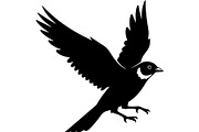 Bird Silhouettes Flying Sideways, an Animal Illustration by Designer_Momina (Thumbnail 3 of 21)