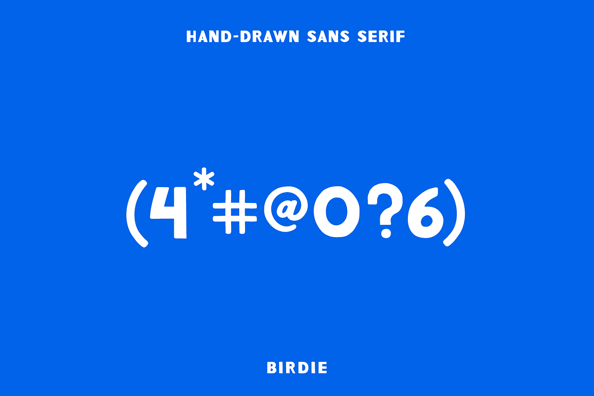 Birdie | Hand Drawn Sans Serif, a Sans Serif Font by Rough Patch Studio (Photo 6 of 7)
