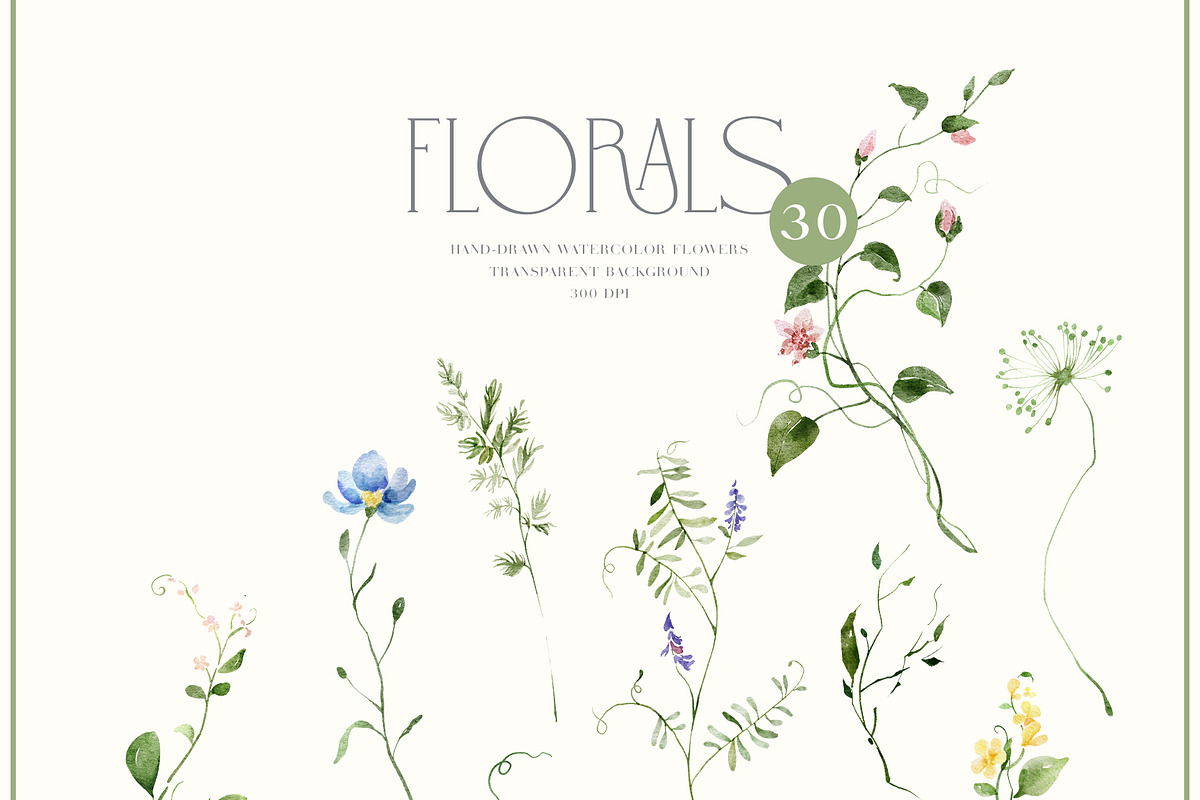 MAY Watercolor Spring Collection, a Decorative Illustration by Kaleriia (Photo 5 of 12)
