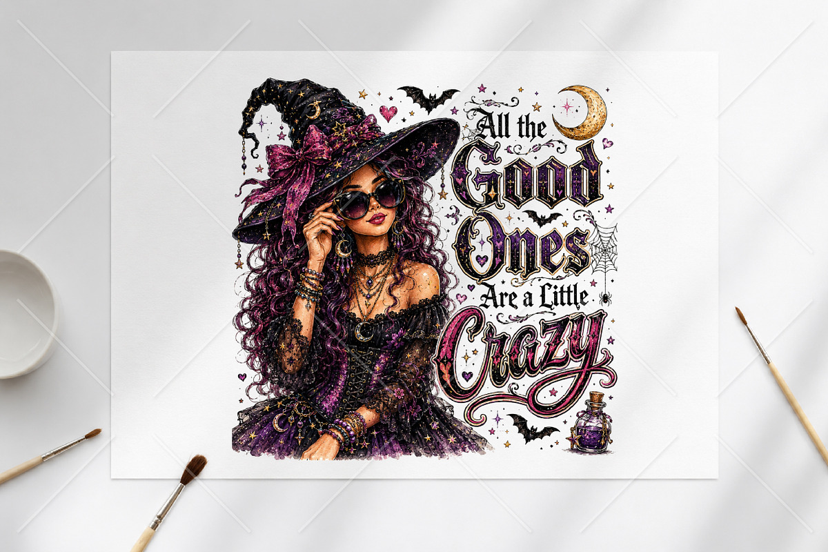 Sassy Witch Girl Halloween PNG, a Seasonal Illustration by Canvas Craft (Photo 6 of 6)