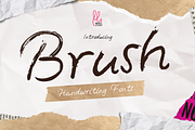 Brush, a Handwritten Font by Waris Studio (Thumbnail 1 of 7)