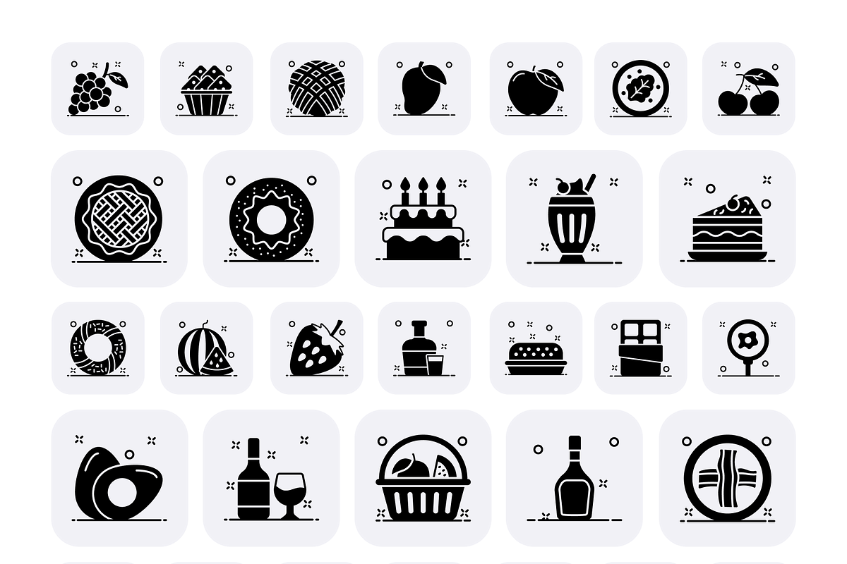 Food and Drinks Icons, a Duotone Icon by Brickclay (Photo 9 of 9)
