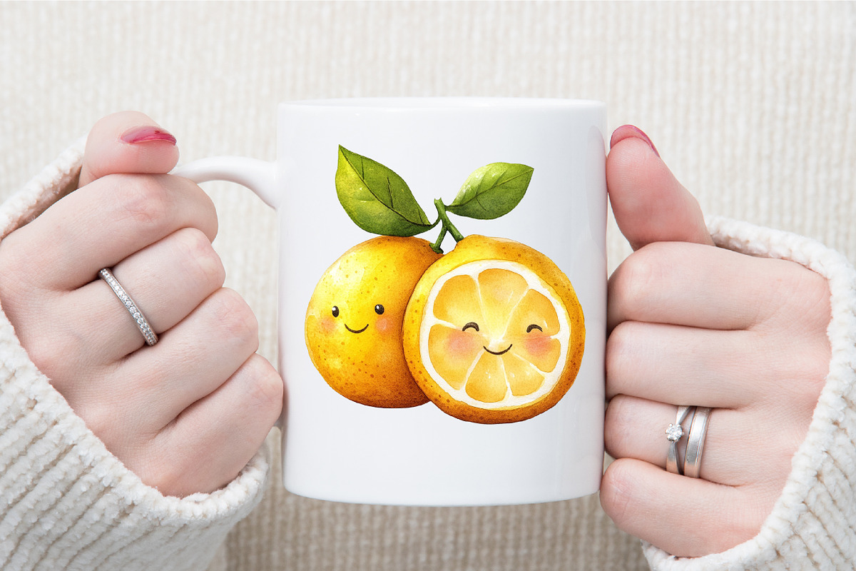 Watercolor Lemon Bundle Clipart, an Illustration by Sublimation Artist (Photo 5 of 6)