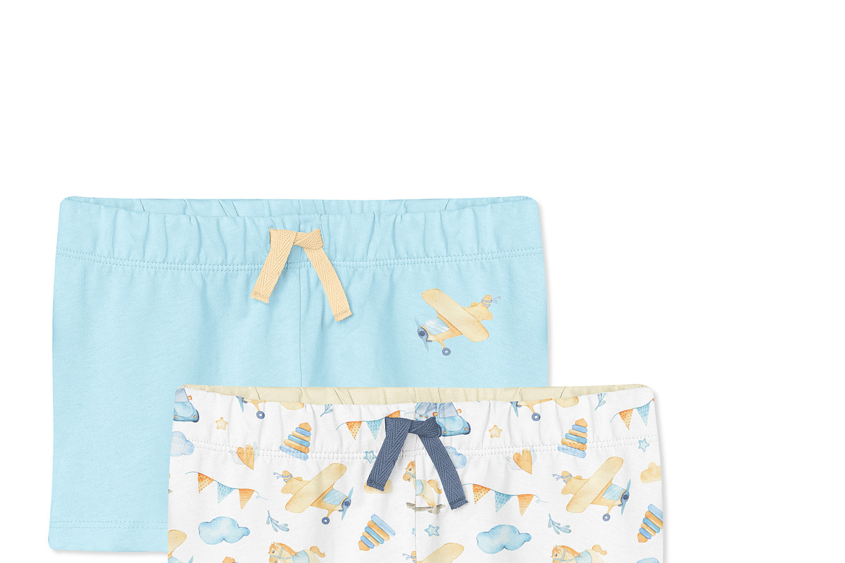 Baby Cotton Shorts Mock-ups Set, a Bottom Mockup by Mocca Mockups Store (Photo 10 of 22)