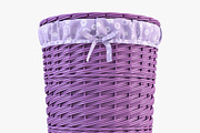 Wicker Laundry Basket 03 Purple, an Object 3D Model by Markelos (Thumbnail 2 of 12)