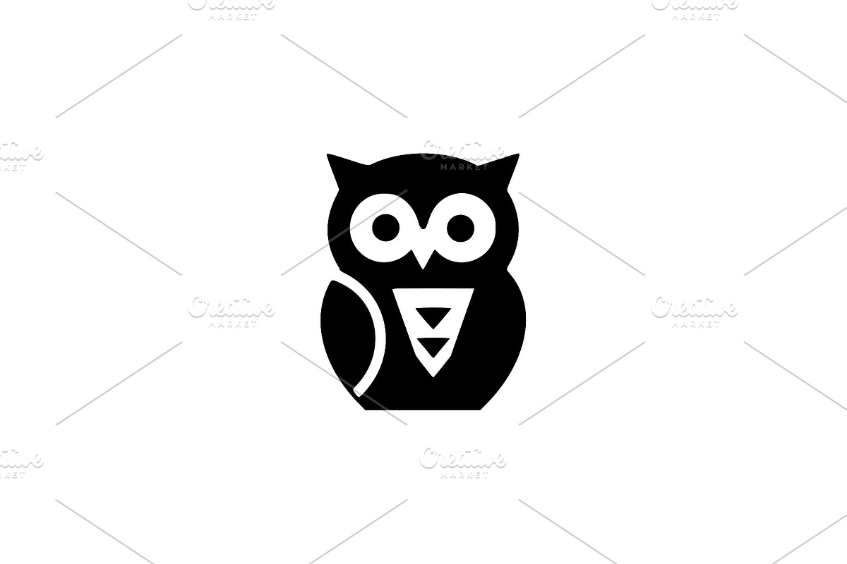 Abstract Owl Silhouette Vector, an Animal Illustration by Vectorium Studio (Photo 1 of 4)