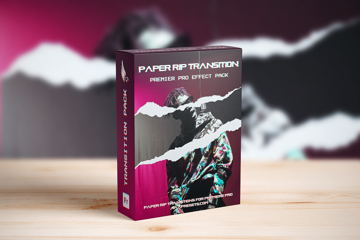 Paper Rip Transitions Premiere Pro, a Plug-in Add-On by AAA Presets (Photo 2 of 3)
