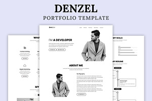 Denzel - Portfolio HTML Template, a Bootstrap Template by nandinigraphics