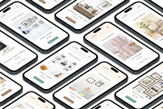 3D iPhone Presentation Mock-Up 21, an iPhone Mockup by Graphicsworld125 (Thumbnail 1 of 7)