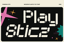 Play Sticz - Modern Plastic Toy Font
