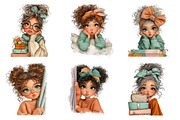 whimsical peeking girl clipart, a Transportation Illustration by SinaCreation (Thumbnail 5 of 6)