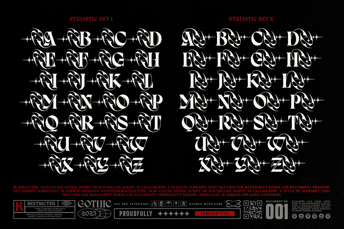 Dark Reborn Typeface, a Blackletter Font by alit design (Photo 3 of 20)