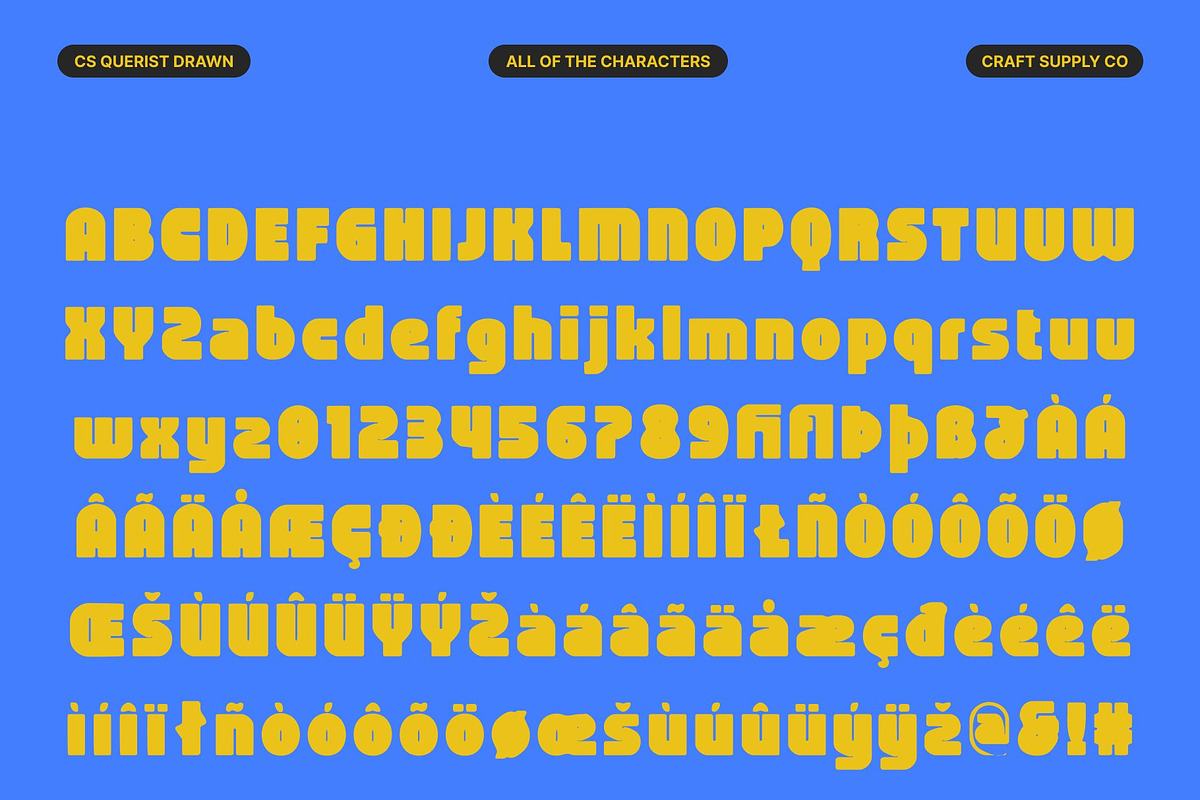 CS Querist Drawn, a Sans Serif Font by Craft Supply Co. (Photo 8 of 8)