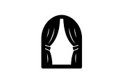 Window Curtain Silhouette Bundle, an Illustration by Creativeshirt (Thumbnail 16 of 51)