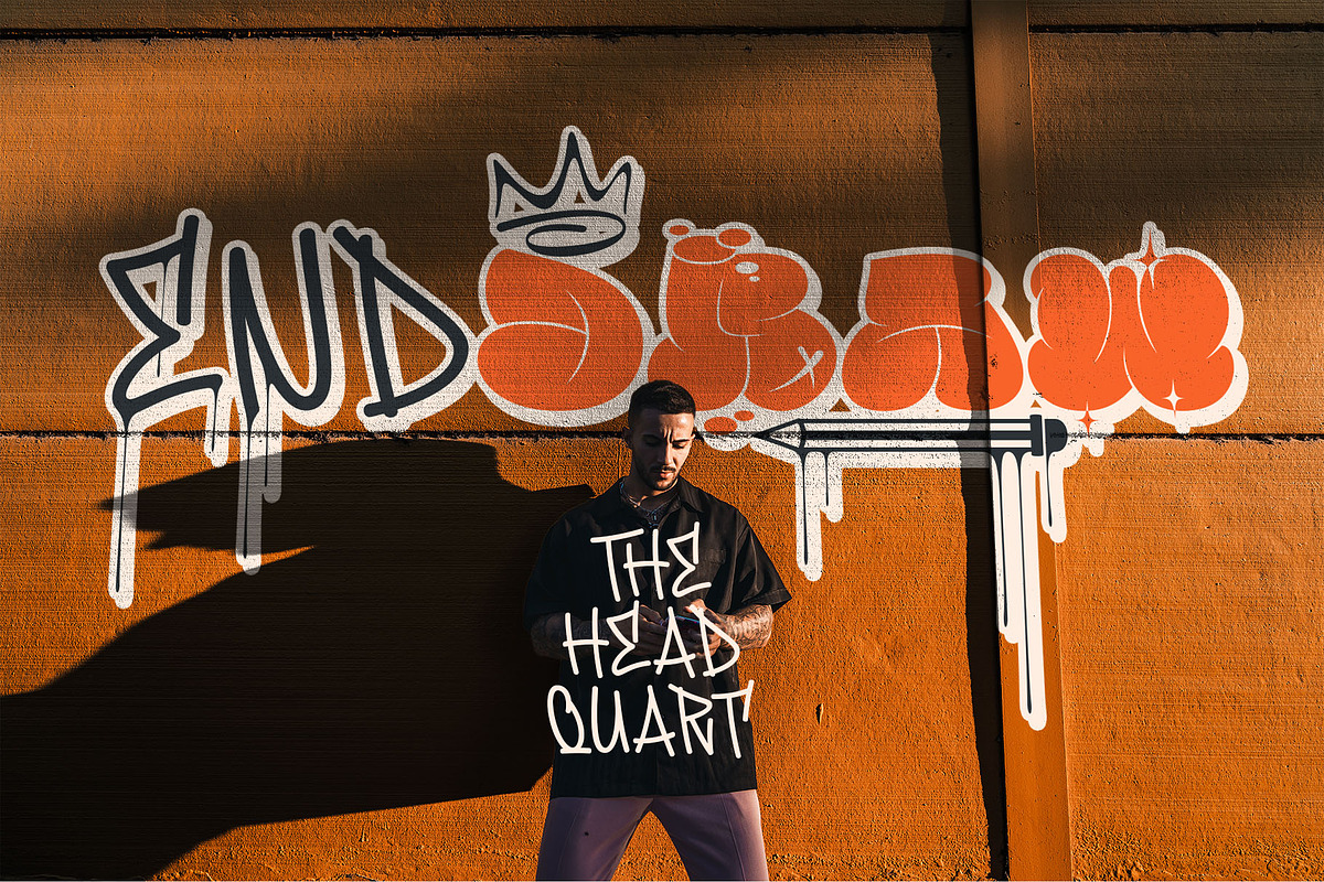 Famous Bomber Graffiti Mix Font, a Handwritten Font by alit design (Photo 14 of 30)