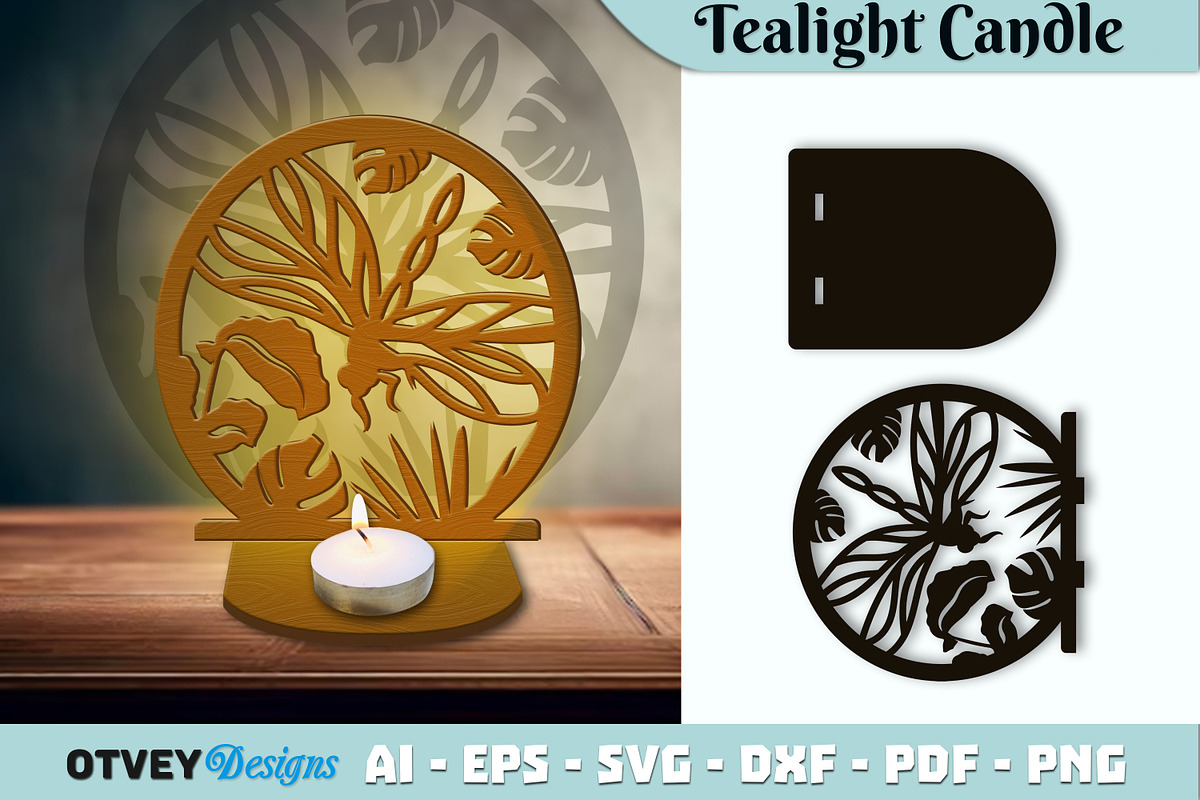 Dragonfly Tealight Candle Holder, an Object Graphic by OTVEY DESIGN (Photo 8 of 13)