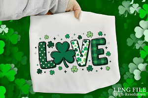 St. Patrick’s Day Shamrock Love PNG, an Illustration by Canvas Craft