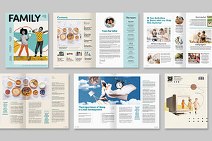 Family Magazine Template