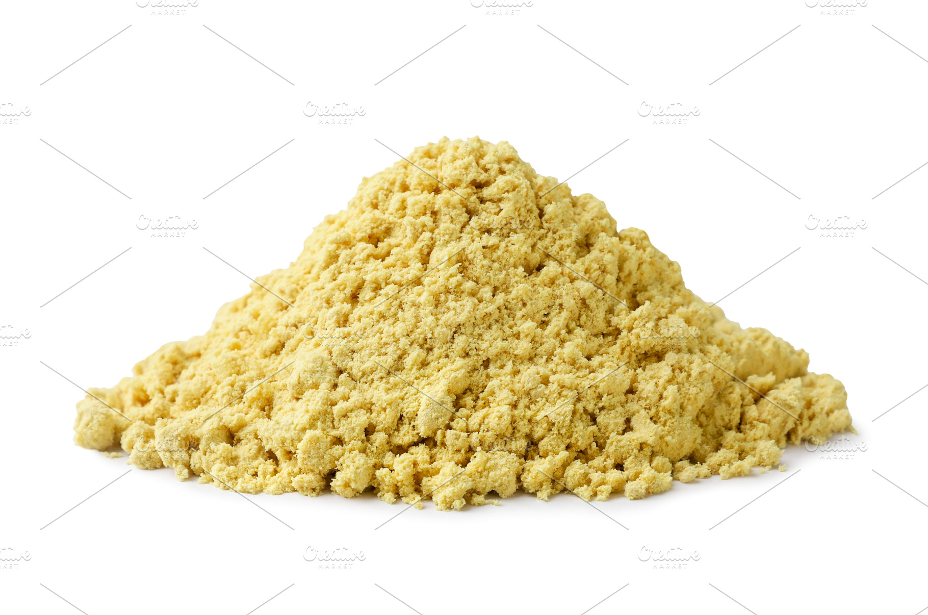 Pile of ground mustard close-up on a, a Food & Drink Photo by innakreativ