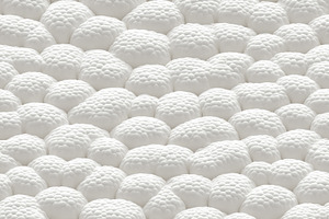 Seamless textured white Thermolite fabric surface resembling small, rounded bum, a Texture Graphic by Textures & Backgrounds