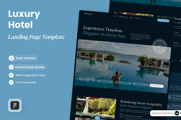 Veloura - Luxury Hotel Landing Pages preview 5
