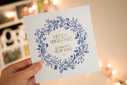 Christmas dreams. Blue & white, a Seasonal Illustration by olga.korneeva (Thumbnail 9 of 12)