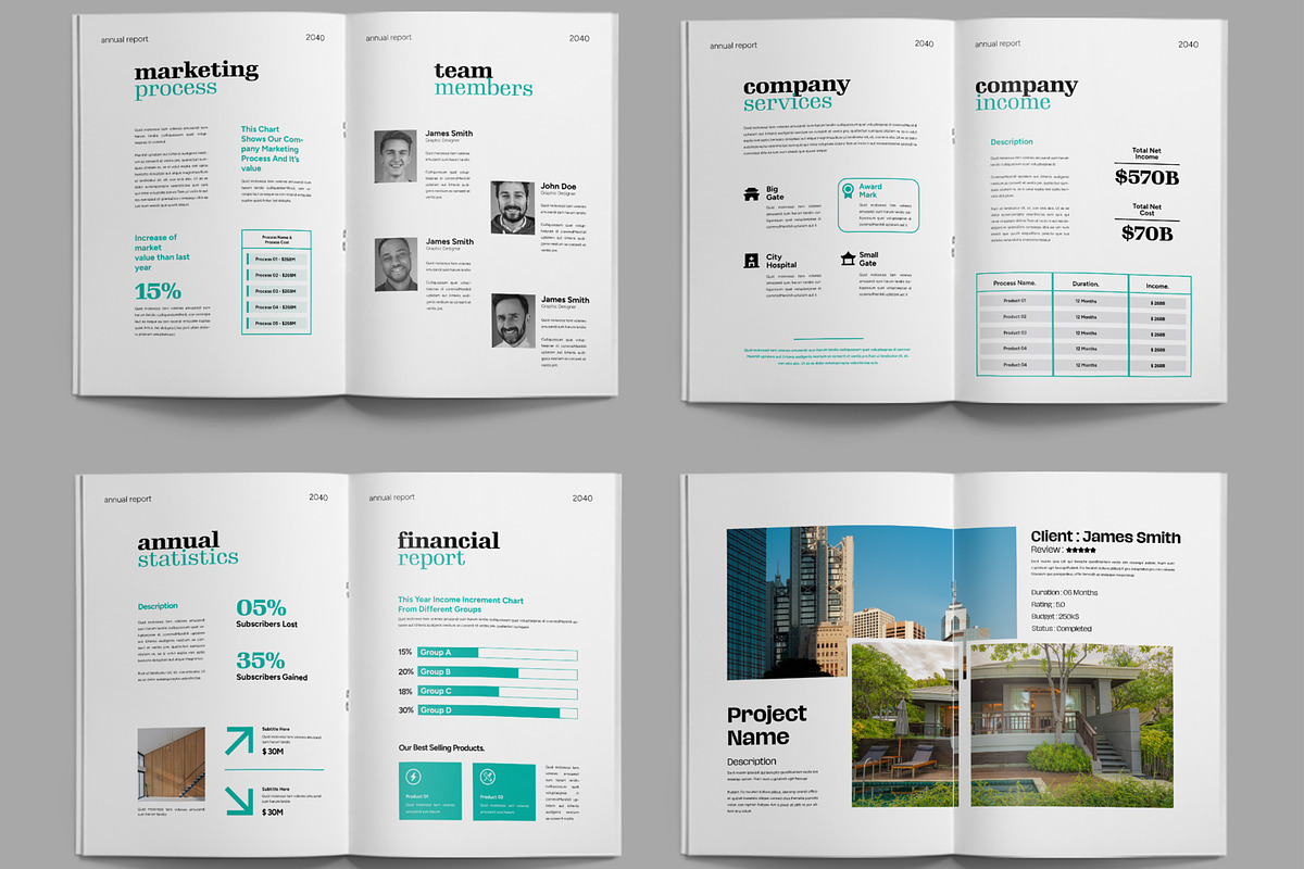 Corporate Business Annual Report, a Brochure Template by ContestDesign (Photo 3 of 3)