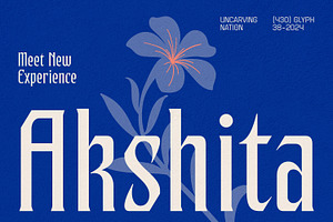 Akshita - Display Font