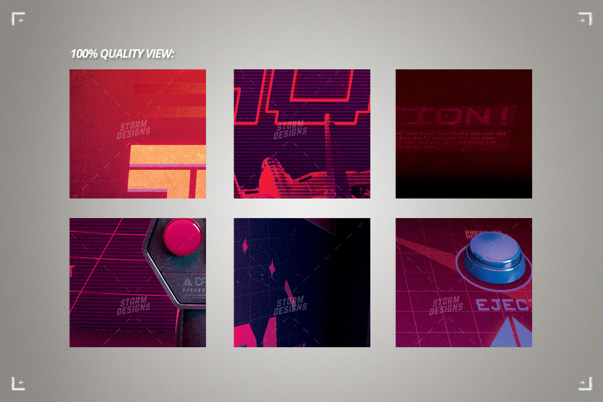 Retro Gaming Synthwave Arcade Flyer, a Flyer Template by Storm Pixels (Photo 4 of 4)