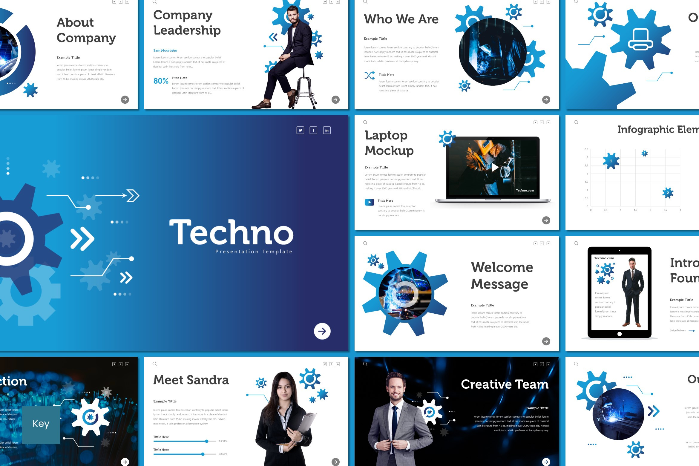 Techno - Keynote Template, a Presentation Template by inspirasign