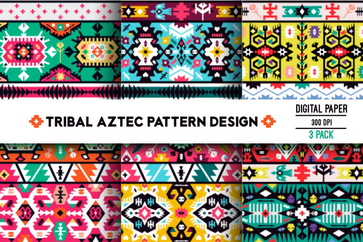 Collection of Tribal Patterns, a Pattern Graphic by tomuato (Photo 1 of 4)