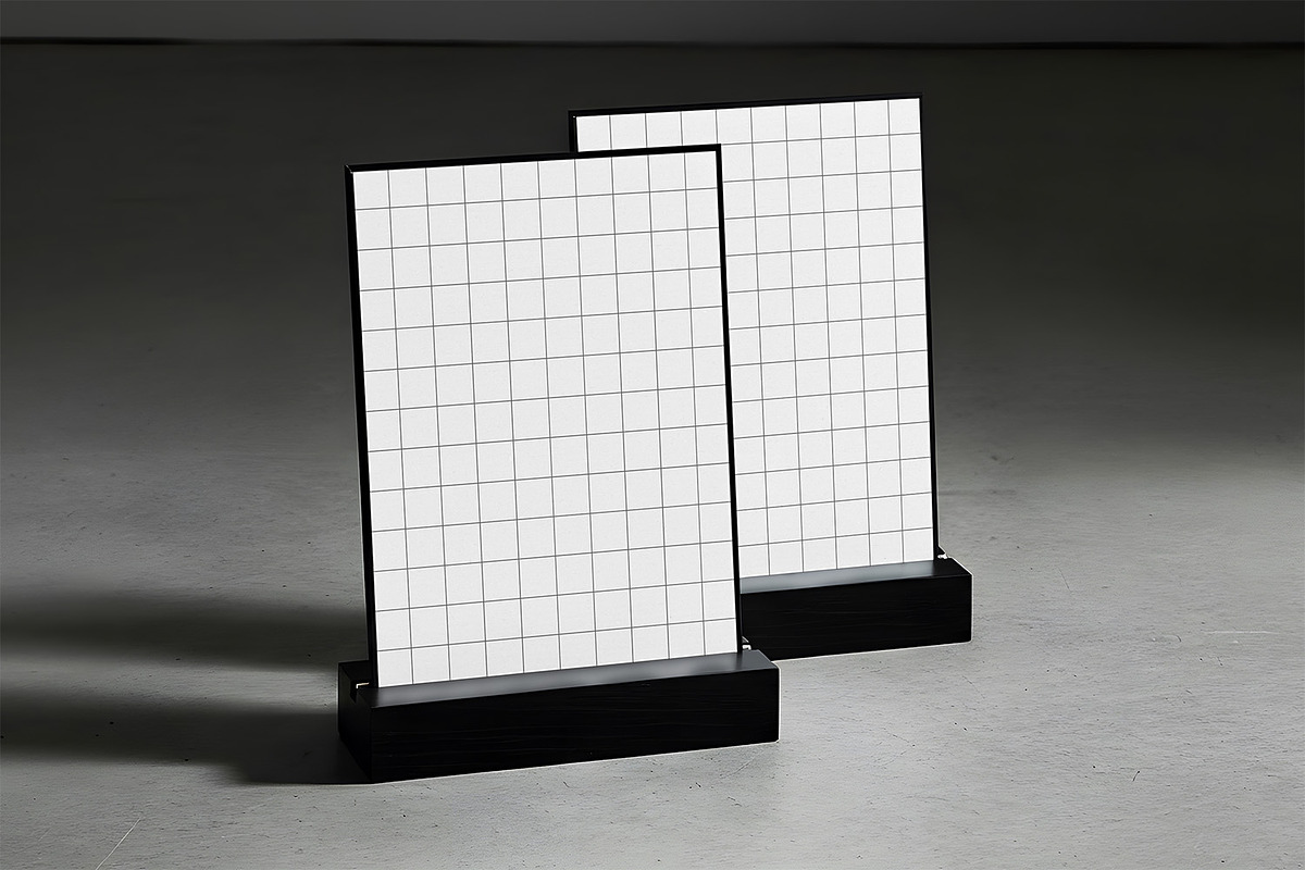 High Quality Table Menu Mockups, an Advertising Mockup by Nathatype (Photo 7 of 9)