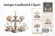 Antique Candlestick Clipart, an Object Graphic by Artnoy (Thumbnail 1 of 5)