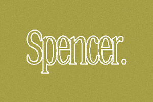 Spencer A Pixelated Font