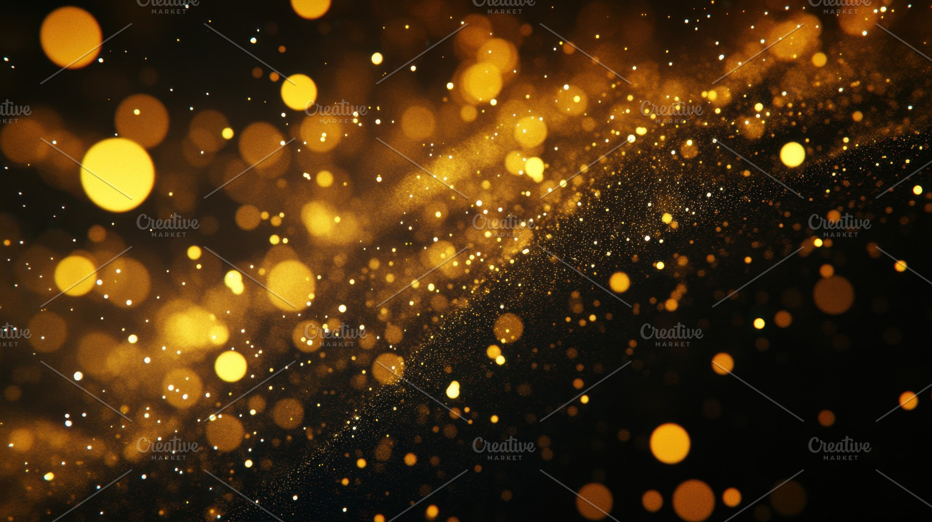 Sparkling golden particles, a Photo by Beautiful things