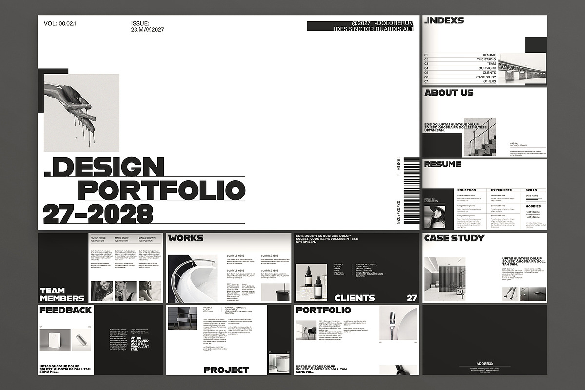 Design Portfolio Presentation, a Presentation Template by E-Type (Photo 1 of 4)