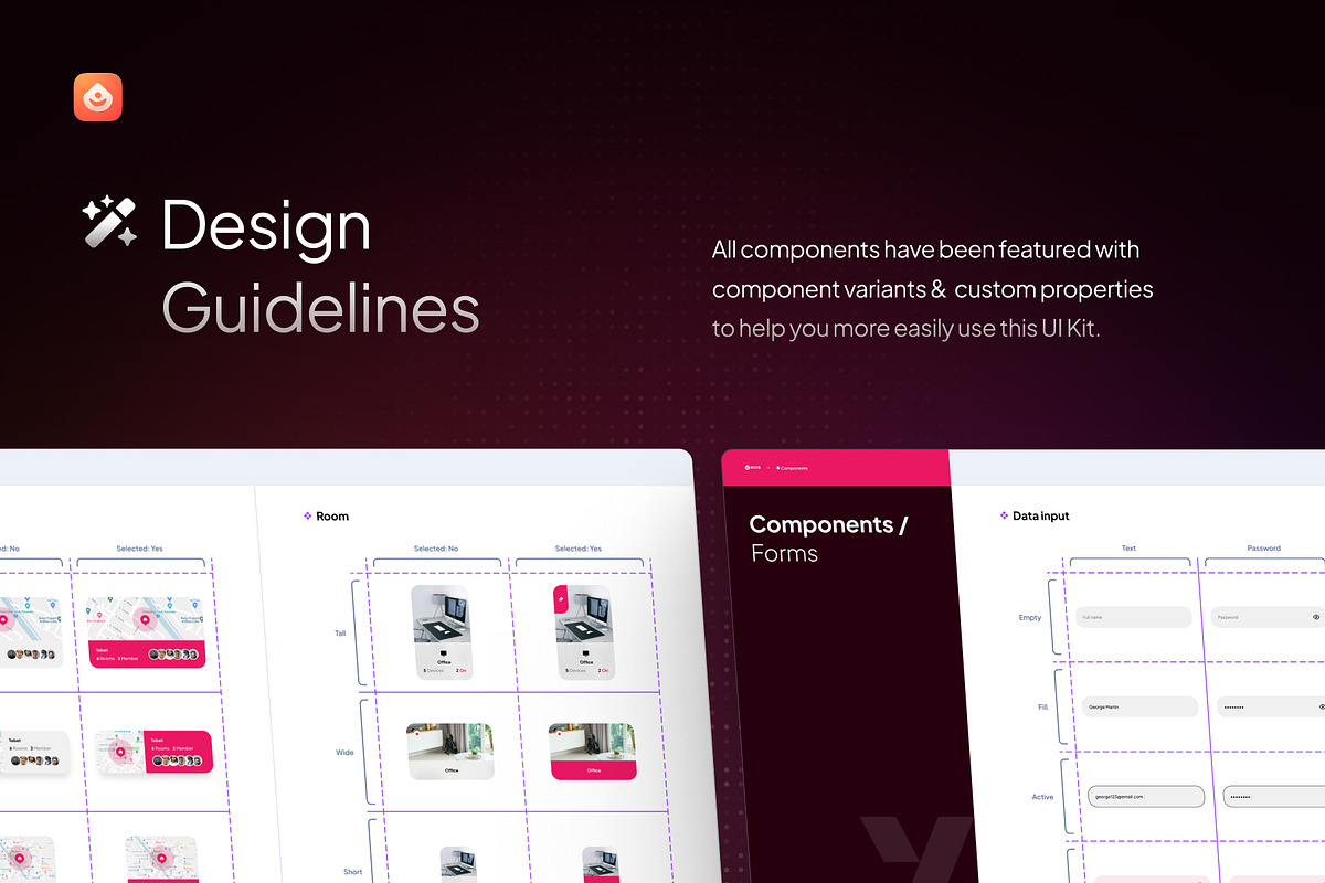 Huis - Smart Home App UI Kit, an UI Kit Template by Rafiq | YDN (Photo 3 of 6)