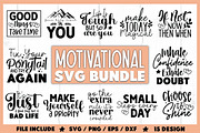 Motivational SVG Bundle, a Graphic by crafthome (Thumbnail 1 of 10)