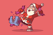 Crazy Santa!, a Seasonal Illustration by pedrors (Thumbnail 2 of 3)