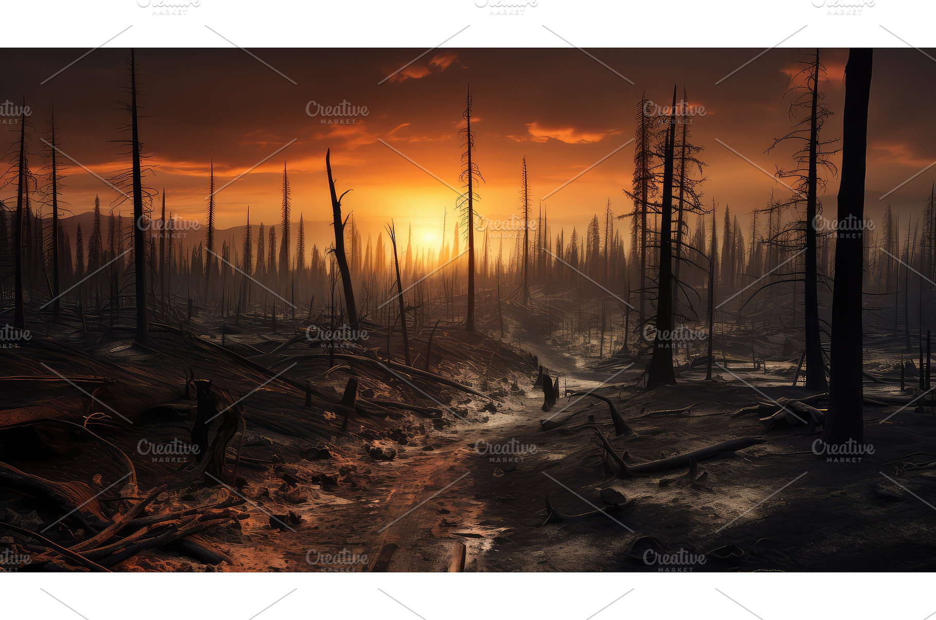 charred earth fire ai generated, an Animal Photo by pikepicture