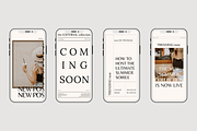 Editorial Instagram Template, a Device Mockup by Le Maison Bohem (Thumbnail 1 of 11)