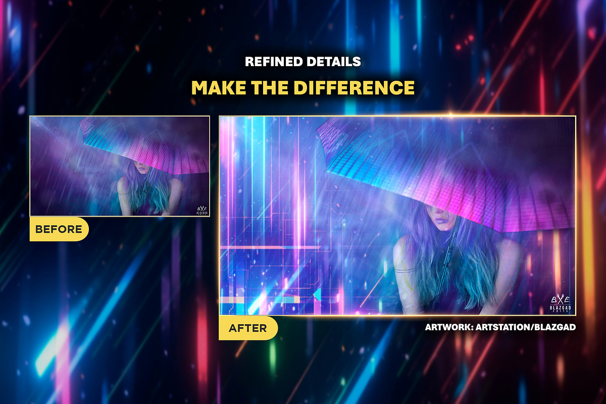 170+ Neon Lights Effects Overlays, an Object Graphic by Mikel Blazgad (Photo 5 of 10)