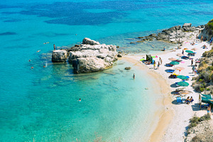 Beautiful beach in Zakynthos Greece