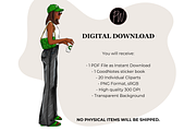 Fashion Girls 59 Clipart png, an Illustration by Parinaz Wadia Design (Thumbnail 8 of 9)
