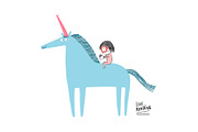 Little girl reading Collection 04, an Animal Illustration by Irene Loal (Thumbnail 3 of 7)