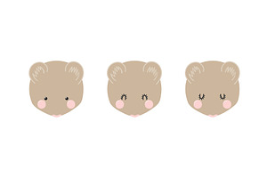 Cute little vole, field mouse face, an Animal Illustration by sceptical cactus