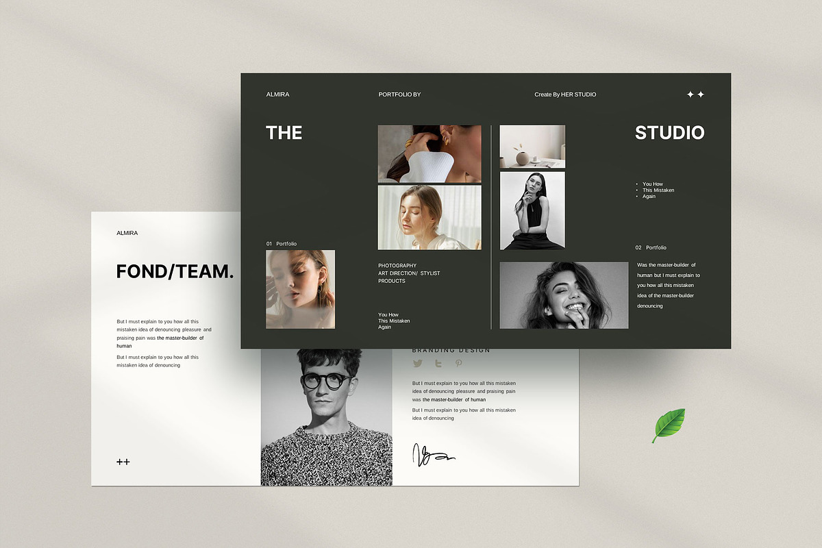 Minimal Portfolio Presentation, a Presentation Template by KreateTribe (Photo 6 of 9)